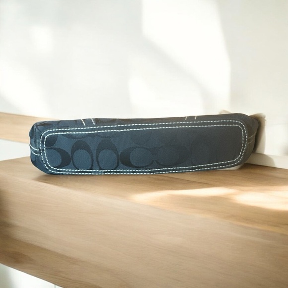 Coach Signature Black Crossbody Bag – Style M0943-10403 – 10.5”W x 10.5”H - Picture 9 of 10